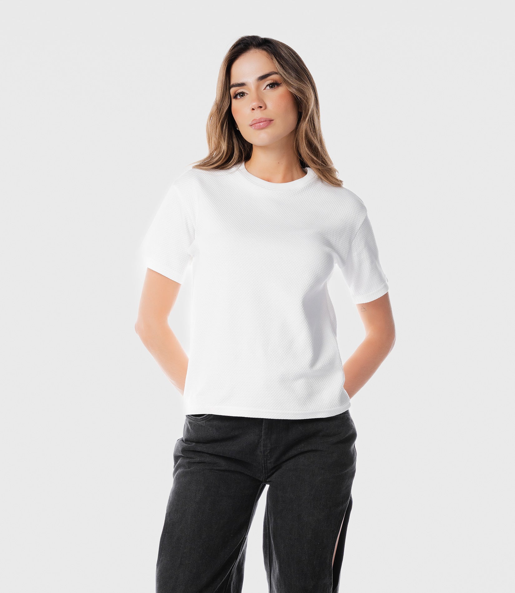 Textured Basic T-Shirt